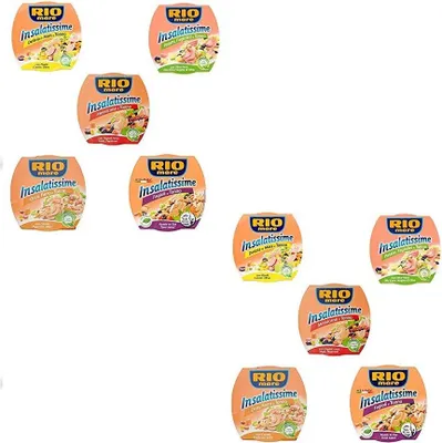 Produktbild von TESTPAKET Rio Mare Insalatissime Thunfisch in Olivenöl Thunfischsalate 10 x 160g