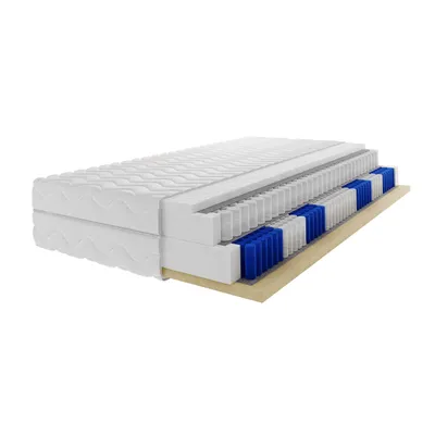 Zdjęcie produktu dla Materac dwustronny kontynentalny Borage 180x200 cm z pianki lateksowej i poliuretanowej hipoalergiczny z 7 strefami komfortu H3 grubość 27 cm