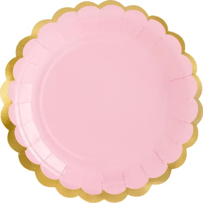 Image de Assiettes, rose clair, 18 cm (1 op. / 6 pcs.)