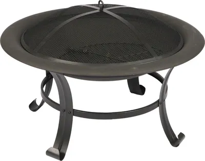 Image de Brasero avec protection anti-étincelles - Diamètre : 76 cm - Fonctionne au bois