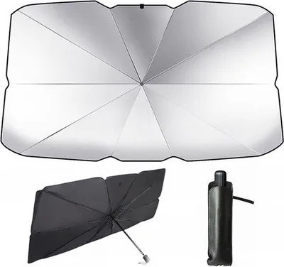 Zdjęcie produktu dla Parasol samochodowy 140 x 80 cm, składany, z ochroną przed promieniowaniem UV
