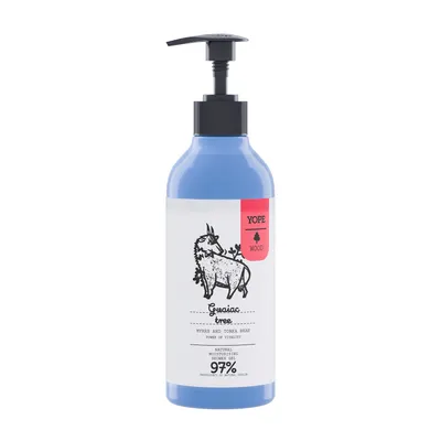 Produktbild von YOPE WOOD Natürliche Feuchtigkeitsspendendes Duschgel Guajakbaum Myrrhe und Tonkabohne 97% 400ml