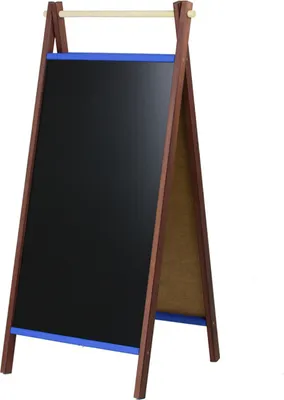 Produktbild von Kundenstopper P 110cm Holz Tafel Aufsteller Werbetafel Holztafel Werbung Kreide Werbeaufsteller Kindertafel Doppelseitig