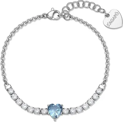 Immagine prodotto di Bracciali con ciondoli fissi Sagapò Collezione Argento Dazzly - donna