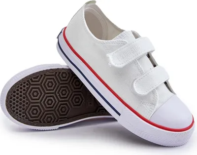 Zdjęcie produktu dla Trampki Dziecięce Na Rzepy Big Star OO374009 Białe 34