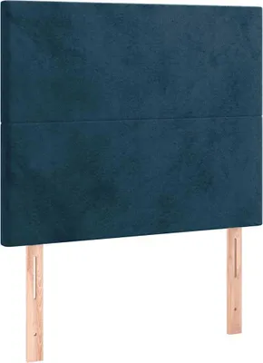 Obrázok produktu pre vidaXL Čelo postele tmavomodré 100x5x118/128 cm zamat