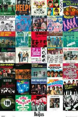 Obrázek produktu pro Empireposter 737779, 1 kusů, Hudba, The Beatles, Singles, Obdélník, Chlapec/děvče