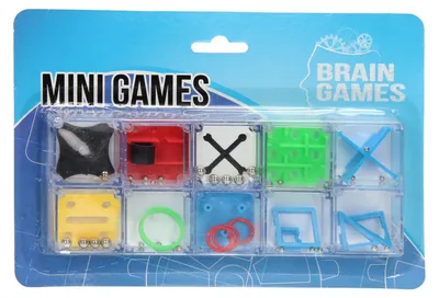 Productafbeelding van Minipuzzel hersenspel set, bestaande uit 10 stuks