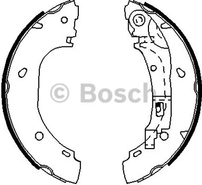 Produktbild von Bosch Bremsbackensatz Hinterachse 0 986 487 701