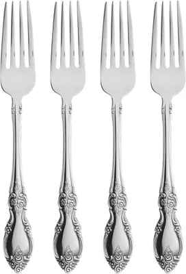 Imagen del producto de Tenedores para ensalada, juego de cubiertos de alta calidad, 4 unidades, acero inoxidable 18/8. Acabado de alto brillo, apto para lavavajillas, juego de cubiertos para cocina y comedor, juego de utensilios, resistente, utensilios de cocina