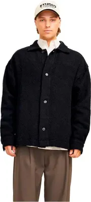 Produktbild von Jack & Jones Greenpoint Jacquard Überhemd Schwarz S Herren Schwarz S