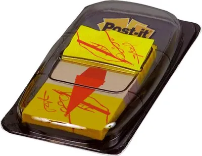 Produktbild von 3M Post-it Index-Streifen 680-31 mit Spender, Gelb, 50 Blatt