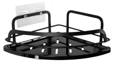Produktbild von KIM Duschablage für die Ecke, 205x83x205mm, Schwarz