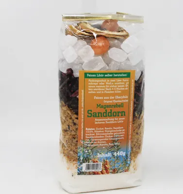 Immagine prodotto di Miscela di liquore all'olivello spinoso Magenrebell per liquore alle erbe 440g