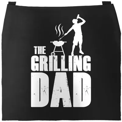 Produktbild von Grill-Schürze für Männer The Grillling Dad Griller Grill-Geschenk Papa Vatertag Parodie Spruch lustig Moonworks® schwarz unisize