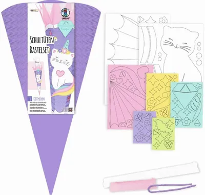 Produktbild von Schultüten-Bastelset 68cm Ninja