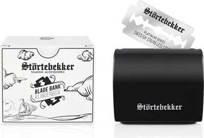 Produktbild von Störtebekker® Rasierklingenbox  - Entsorgungsbox für benutze Rasierklingen - Rasierzubehör - Für bis zu 300 e Klingen - Geschenkidee Herren