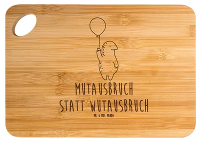 Produktbild von Mr. & Mrs. Panda holzschneidebrett Schildkröte Luftballon - Transparent - Geschenk, Ballon, Holzbrett, Mut, Motivation, Schneidebrett, vesperbrett, Frühstücksbrettchen
