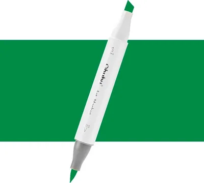 Immagine prodotto di OHUHU pennarello ad alcool bifacciale Brush & Chisel, G390 Verde