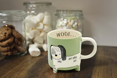 Produktbild von Winkee - Cute Animal Kaffeetassen | Die süße Kaffee-Tasse & Tee-Becher in groß | XXL Tasse ca. 450 ml | Cute Coffee Mug | Geschenk für Geburtstag, Einschulung, Weihnachten, Valentinstag