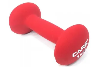 Produktbild von Dumbellset Care 3 kg Neopren rot 2 Teile
