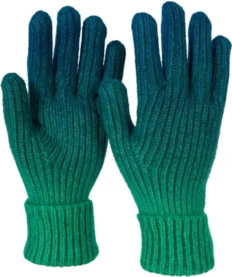 Produktbild von styleBREAKER Damen Strickhandschuhe Ombré Poly, Petrol-Grün