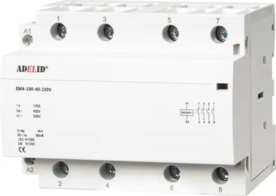 Produktbild von Schaltrelais Leitungsschutzschalter Installationsschütz 100A 4x NO Schließer Spule 230V AC