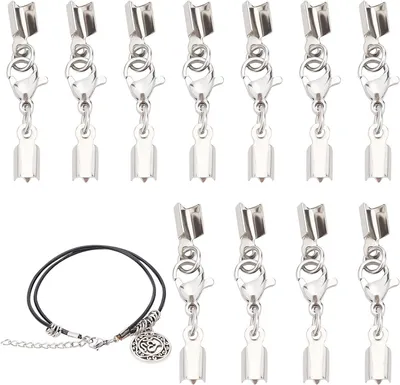 Productafbeelding van Sluitingen Sets - Sieraden Onderdelen - Sieraden Maken - Roestvrij Staal - 20 Sets - Zilverkleurig