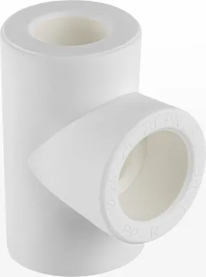 Produktbild von DN 25/25/20, PPR Aqua Plus T-Reduzierstück in Weiß | Wasserrohr, Heizungsrohr Klimaleitung Fusiotherm