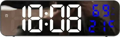 Obrázok produktu pre Elektronické digitálne hodiny LED s modrým zobrazením teploty a dátumu