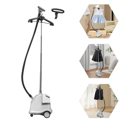 Zdjęcie produktu dla Parownica do ubrań 3L z rolkami 2200W srebrna