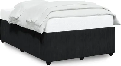 Produktbild von vidaXL Bettgestell ohne Matratze Schwarz 120x190 cm Samt