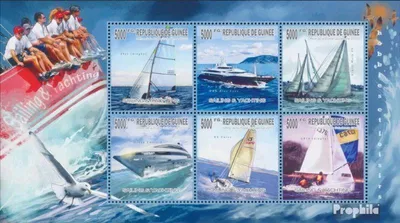 Produktbild von Briefmarken Guinea 2010 Mi 7487-7492 Kleinbogen (kompl. Ausgabe) postfrisch Segeln
