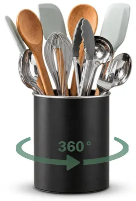 Küchenhelfer-Halter Edelstahl 360° drehbar 16,5x13,4x13,4 cm