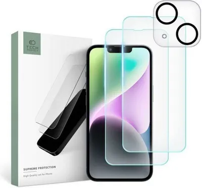 Produktbild von Tech-Protect Supreme Set Aus Gehärtetem Glas Für Das Iphone 14 Klar