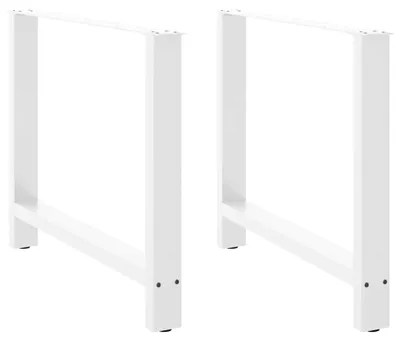 Zdjęcie produktu dla Nogi stolika kawowego białe 2 szt. 90x(72-73) cm stal