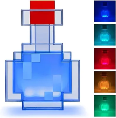 Productafbeelding van Toverdrankfles verlichting, 8-kleuren flesverlichting, LED-nachtlampje, zeer realistische toverdrankfles met LED, schuddetectie en oplaadbaar