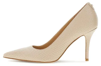 Image de Chaussures à talons Guess pour femme, modèles decolleté, références : fltpd4, lea08, prindy4, couleur nude