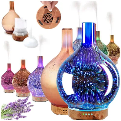 Obrázek produktu pro Zvlhčovač vzduchu aromaterapie aroma difuzér noční světlo rgb 3d
