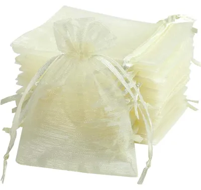 Zdjęcie produktu dla Siatkowe woreczki do szampana, 120 sztuk, wymiar 7 x 9 cm