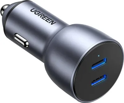 Immagine prodotto di Caricabatterie da auto Ugreen Cd213, 2X Usb-C, 36W (grigio)