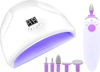 Obrázek produktu pro Verk 24406 Sada na nehty UV lampa 12 W + pilník 2v1