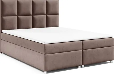 Produktbild von Best for Home Boxspringbett mit Bettkasten Trinity K-2 Bonellfederkern inkl. Topper, mit Lieferung, Aufbau & Entsorgung 160x200-Braun
