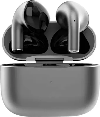 Produktbild von Premium Bluetooth Kopfhörer mit extra robustem Metall Ladecase kompatibel mit iPhone, Samsung Galaxy, Google – Schwarz