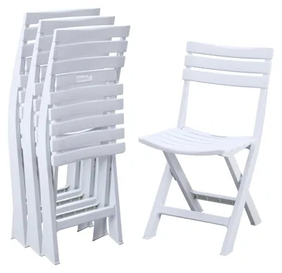 Productafbeelding van Solidchoice - Set van 4 Opvouwbare Stoelen voor Binnen en Buiten