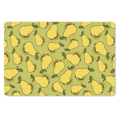 Produktbild von MuchoWow® Mauspad Mousepad Birne - Obst - Muster 27x18 cm - Mousepads - Maus Mat - Pad - Mausunterlage - Büroartikel - Desk Matten