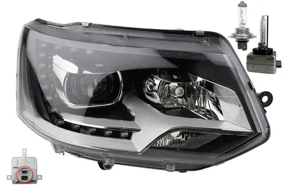 Produktbild von Scheinwerfer passend für VW Transporter T5 RE + Leuchtmittel + Steuergerät 8K0941597E 8K0941597C 8K0941597B 8K0941597 7E5941018 Johns