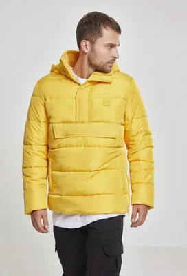 Produktbild von Urban Classics Herren Windbreaker Pull Over Puffer Jacket TB2424 Chrome Yellow S