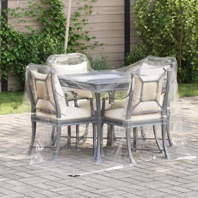 Zdjęcie produktu dla vidaXL Przezroczysta plandeka z oczkami 2x2 m PVC
