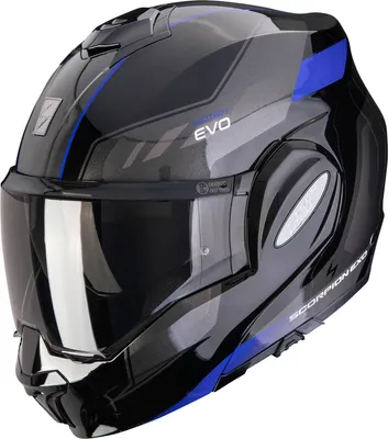 Obrázek produktu pro Scorpion Exo-Tech Evo Socius sklopná helma, černá/modrá, L (58/59)